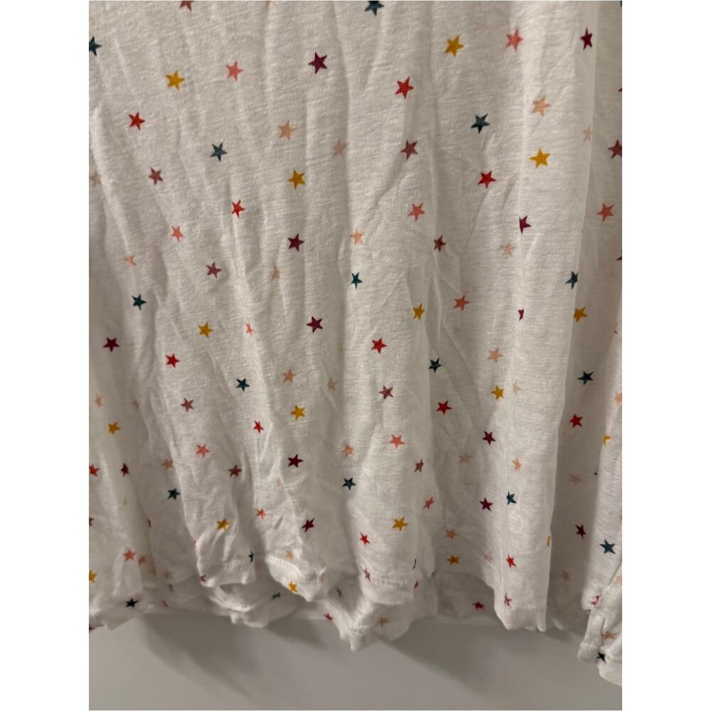 Rails M White Star Print Short Sleeve Graphic Tee - Picture 3 of 5